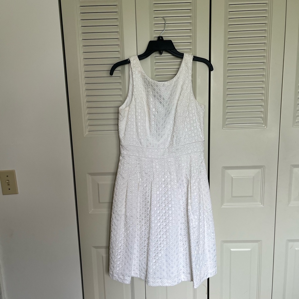 White House black market white dress